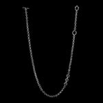 5mm Open-Link™ Necklace with Diamond Pendant - 30" in 18K white gold, back view