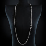 5mm Open-Link™ Necklace with Diamond Pendant - 42" in 18K white gold