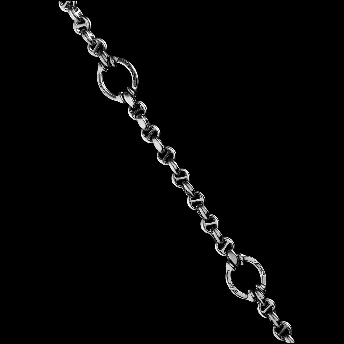 5mm Open-Link™ Necklace with Diamond Pendant - 42" in 18K white gold, view 3