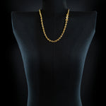 5mm Open-Link™ Necklace with Diamond Pendant - 26" in 18K yellow gold
