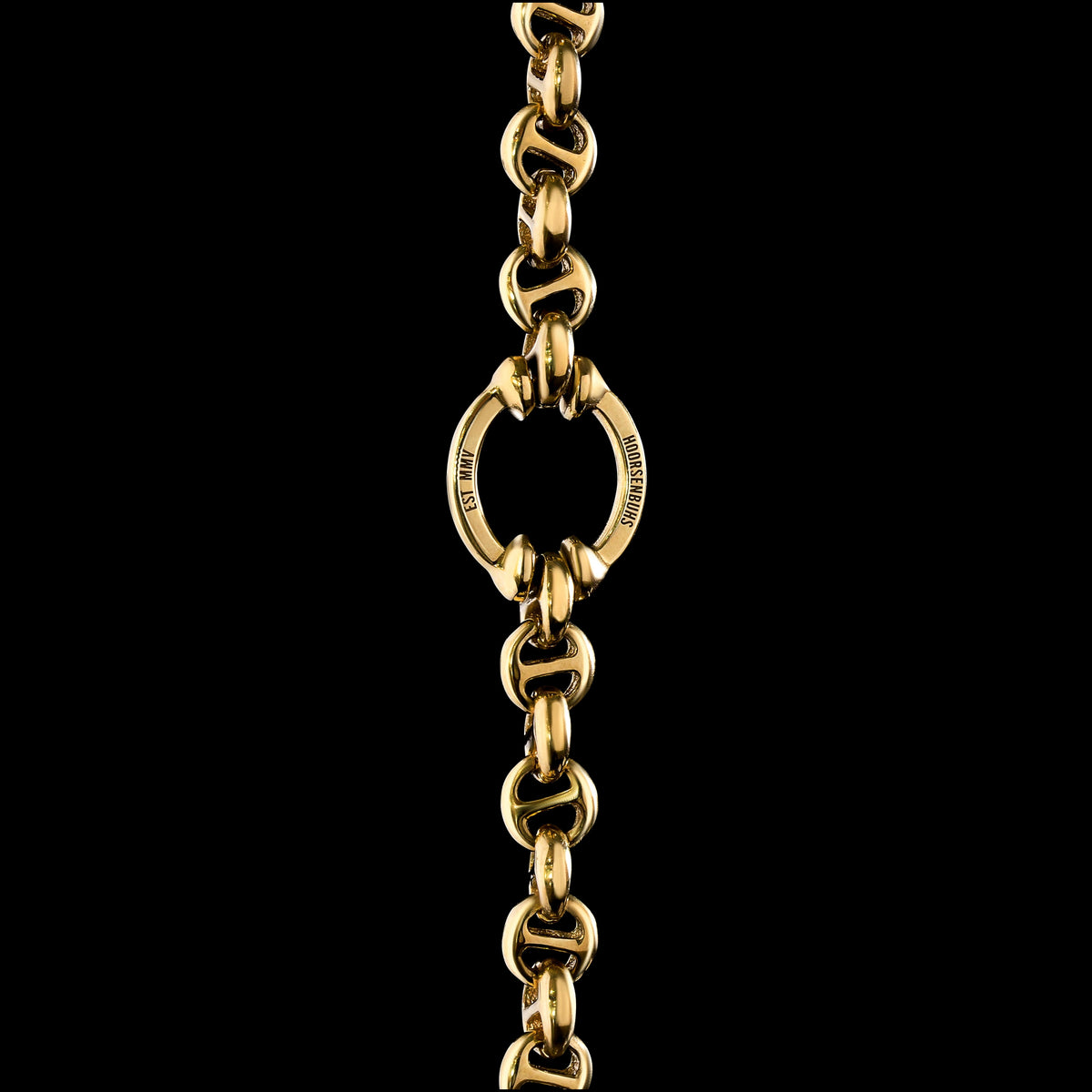 5mm Open-Link™ Necklace with Diamond Pendant - 30" in 18K yellow gold, view 3