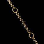 5mm Open-Link™ Necklace with Diamond Pendant - 42" in 18K yellow gold, view 3