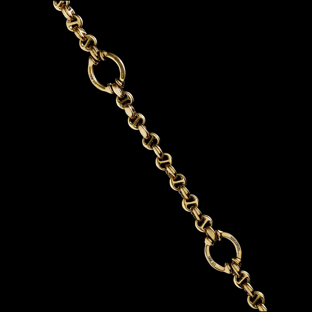 5mm Open-Link™ Necklace with Diamond Pendant - 42" in 18K yellow gold, view 3