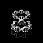 Mega Dame ring in sterling silver, view 3
