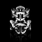 Mega Quad Link ring in sterling silver, view 4