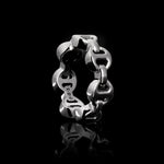Mega Dame ring in sterling silver, view 2