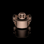 Brute Classic Tri-Link Monogram ring in 18K rose gold