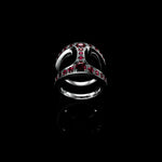 Brute Phantom with Rubies ring in 18K gold, view 2