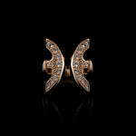 Revere with Diamonds ring in 18K rose gold