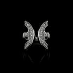 Revere with Diamonds ring in sterling silver by HOORSENBUHS®