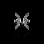 Revere with Diamonds ring in 18K white gold