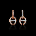 Klaasp with Diamonds earrings in 18K rose gold