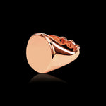 Signet Ring in 18K rose gold, view 2