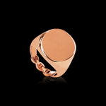 Signet Ring in 18K rose gold, view 3