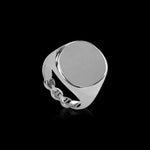 Signet Ring in sterling silver, view 2