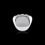 Signet Ring in 18K white gold
