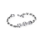 ID Bracelet Sterling Silver with 18K Gold in 18K white gold, view 2