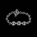 ID Bracelet Sterling Silver with 18K Gold in 18K white gold