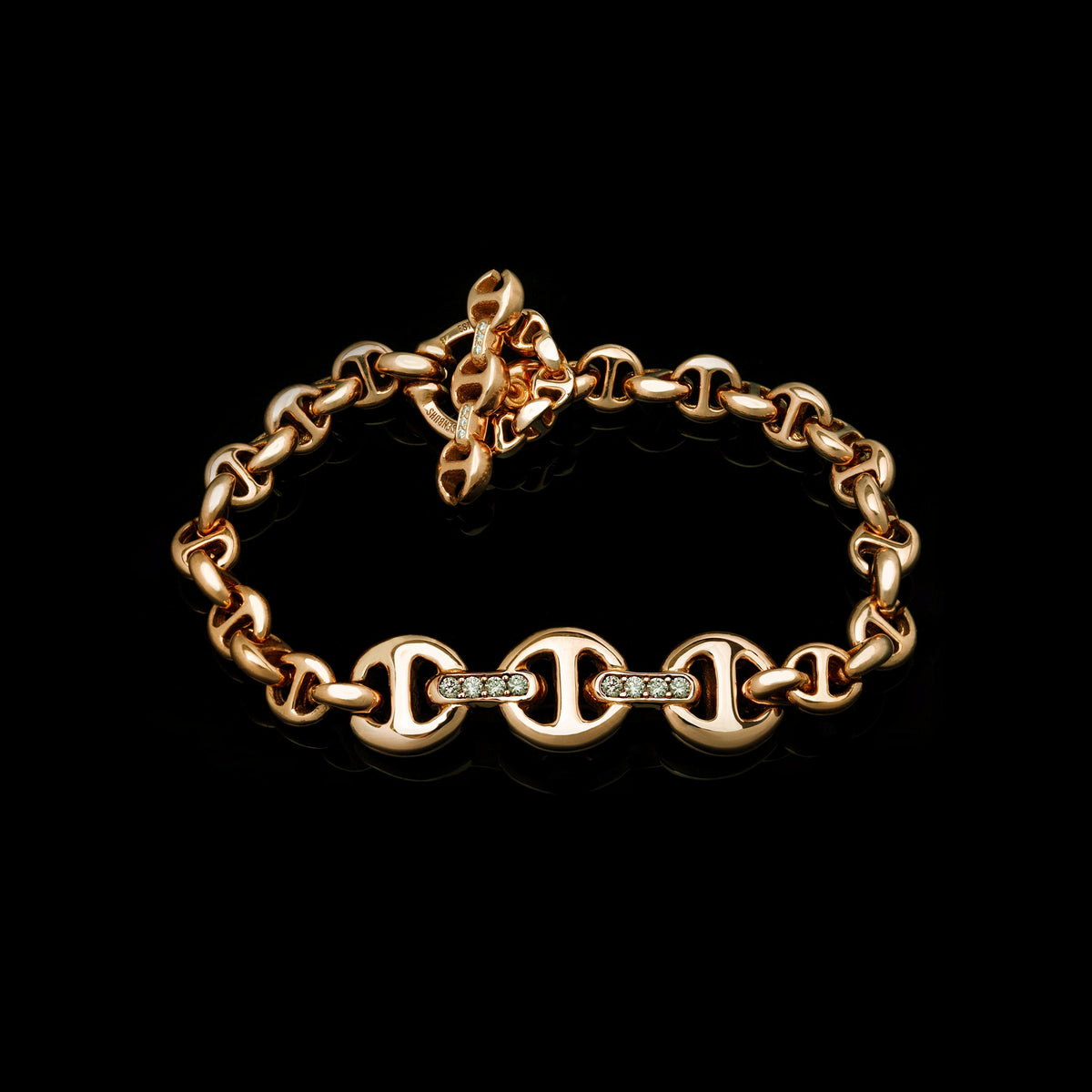 ID Bracelet in 18K rose gold