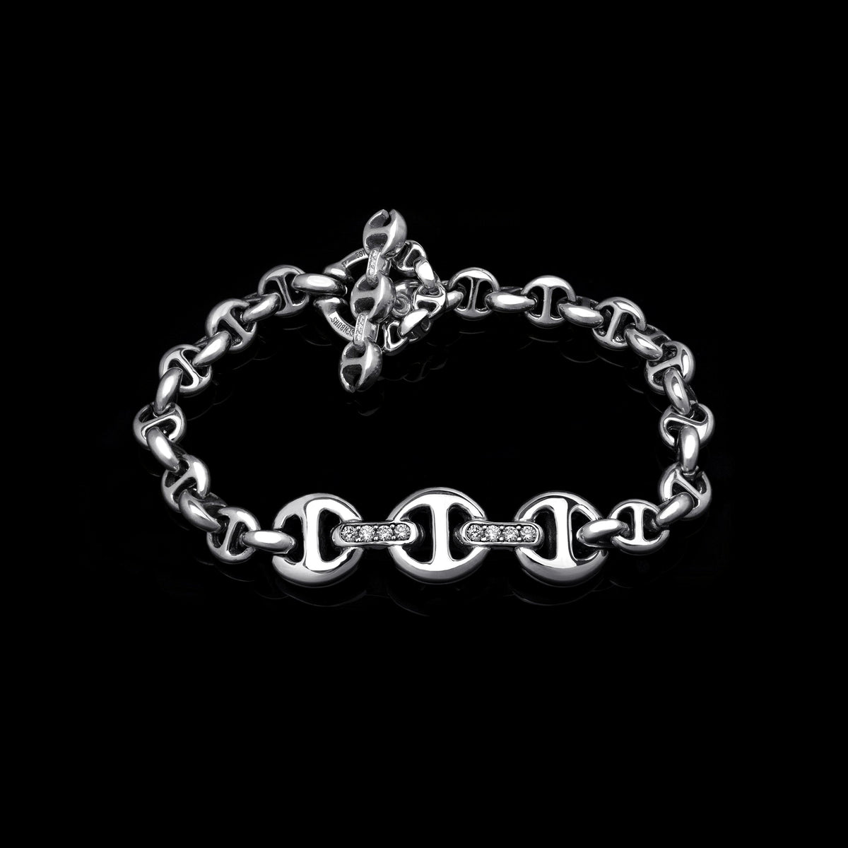 ID Bracelet in 18K white gold