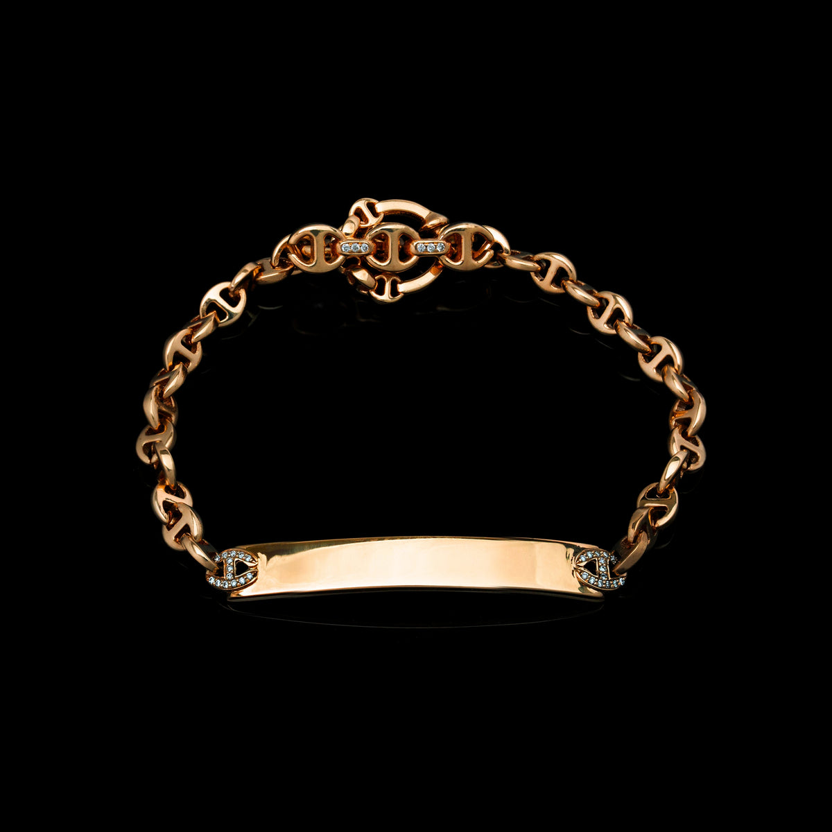 3mm Open-Link™ Monogram Bracelet in 18K rose gold