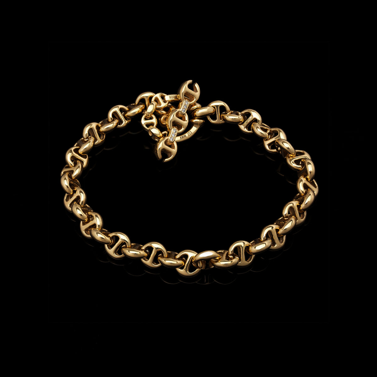 5mm Open-Link™ Bracelet in 18K yellow gold by HOORSENBUHS®