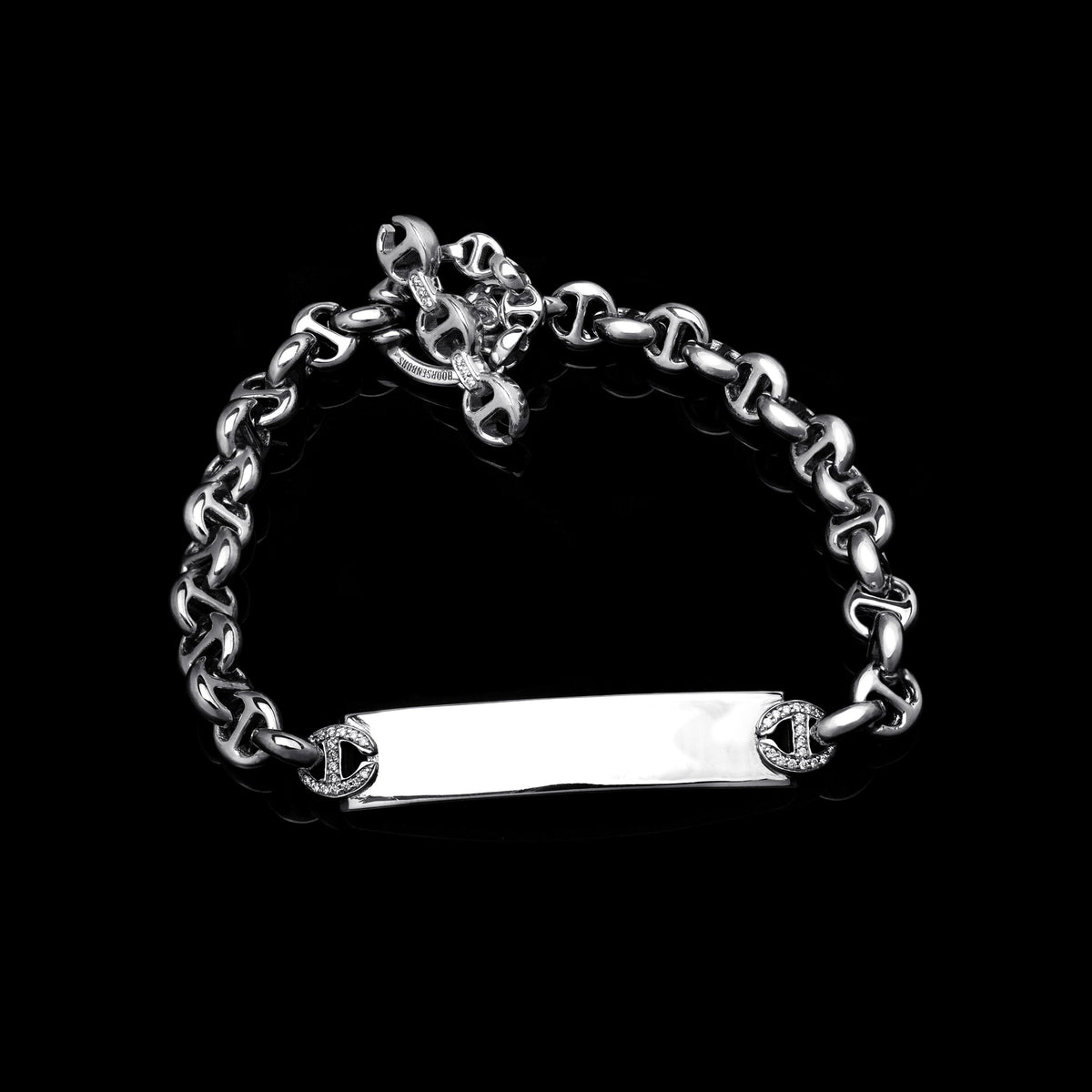 5mm Open-Link™ Monogram Bracelet in 18K white gold