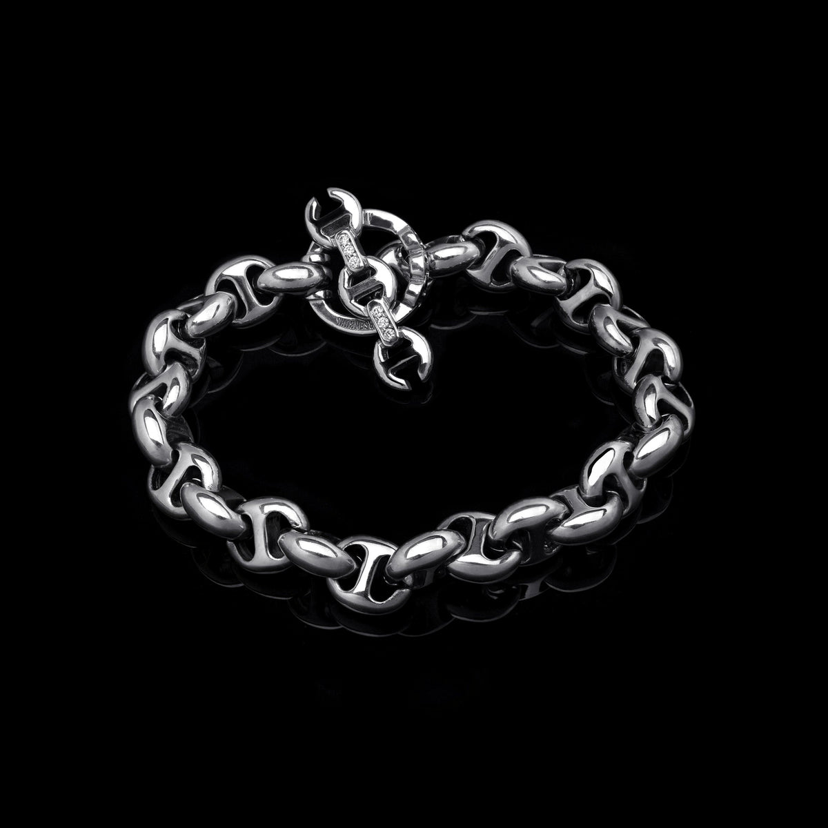 10MM Open-Link™ Bracelet in 18K white gold