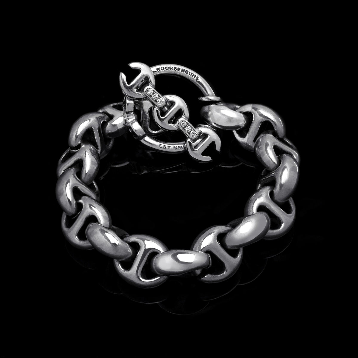 15mm Open-Link™ Bracelet in 18K white gold