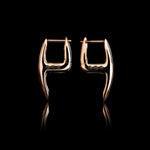 Mini Axe earrings in 18K rose gold, pair