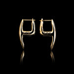 Mini Axe earrings in 18K yellow gold, pair