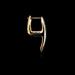 Mini Axe earrings in 18K yellow gold