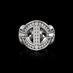 Verloop with Diamonds ring in 18K white gold, view 2