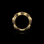 Verloop with Diamonds ring in 18K yellow gold, view 2