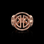 Verloop ring in 18K rose gold, view 2