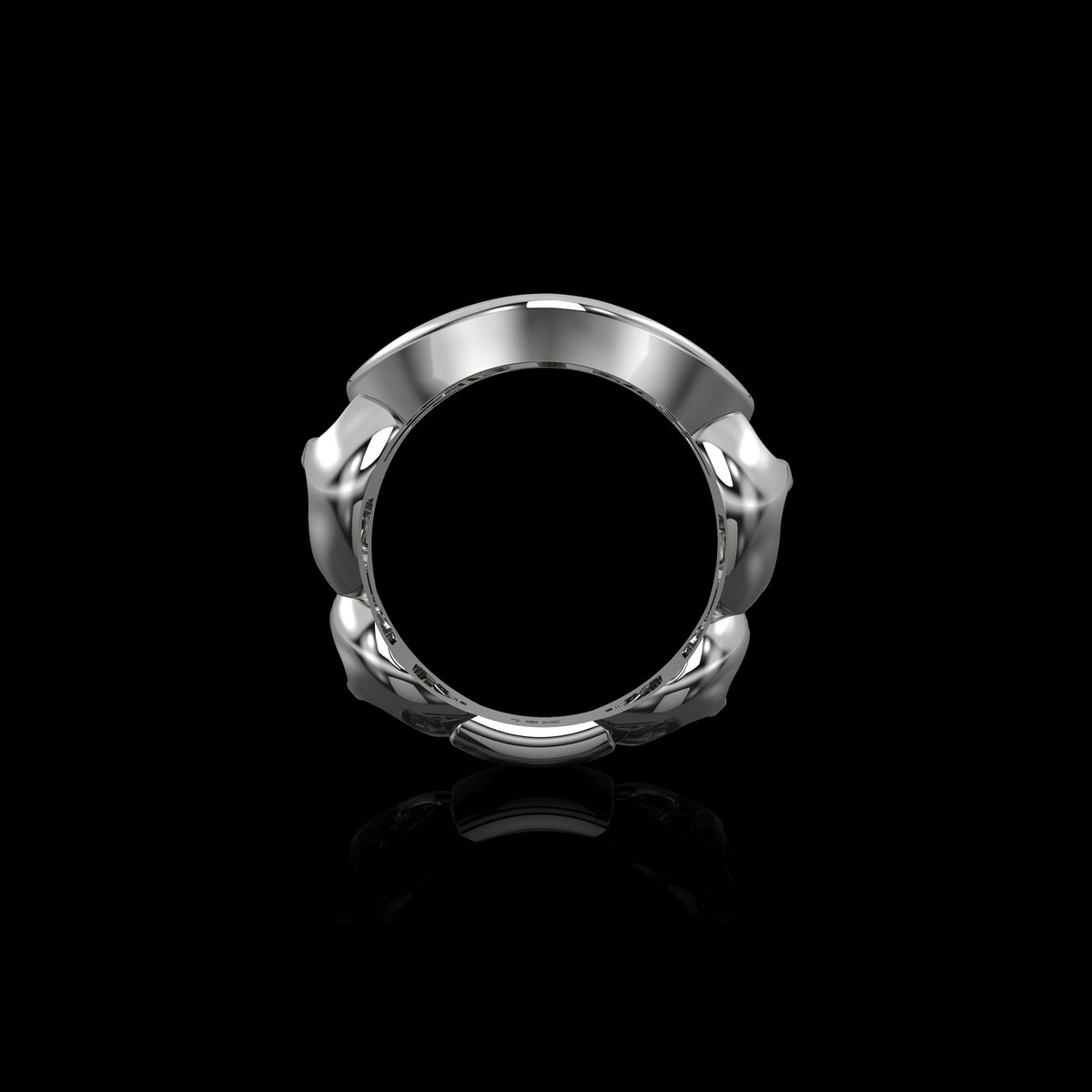 Verloop ring in 18K white gold, view 3