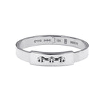 Slot Cuff in 18K white gold