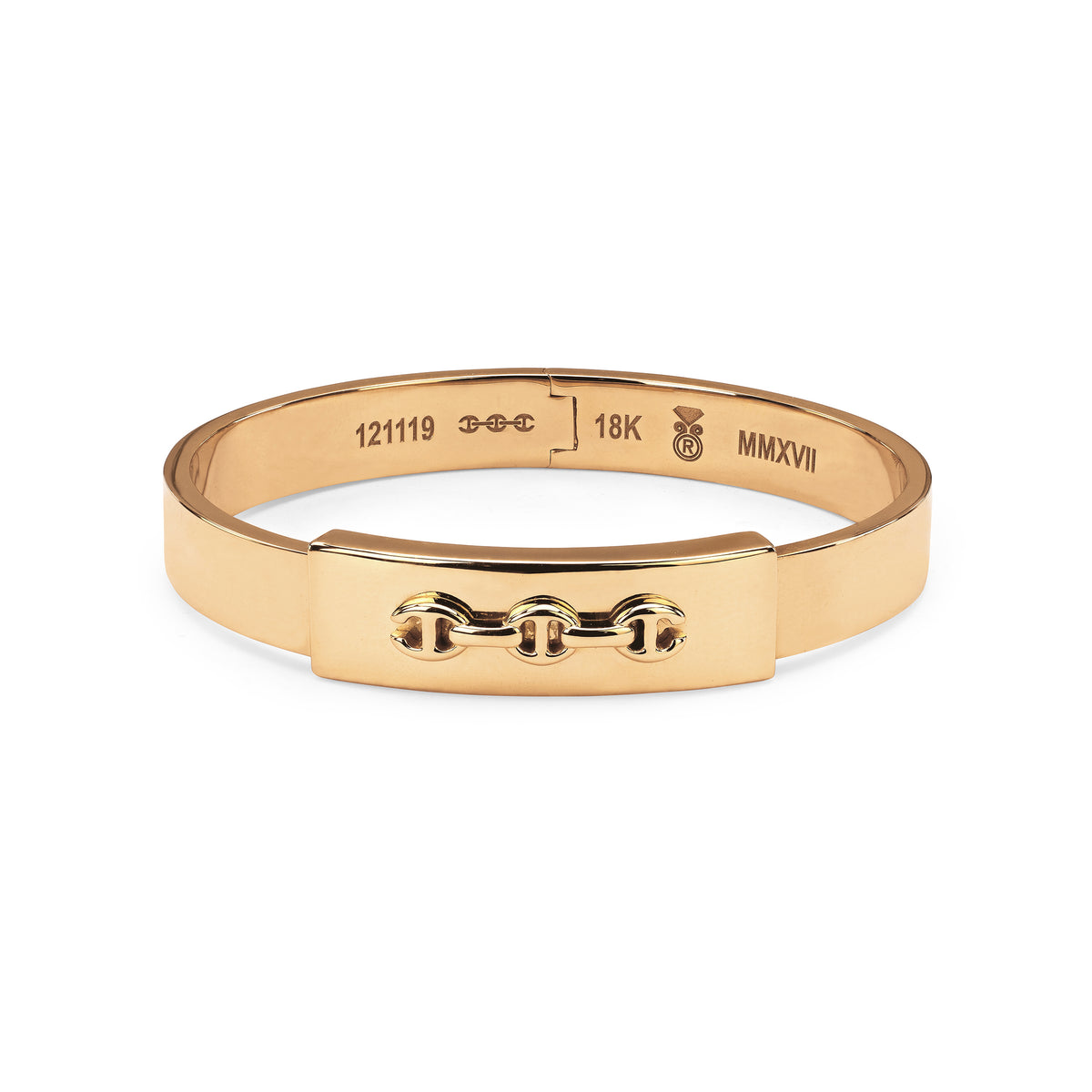Slot Cuff in 18K yellow gold by HOORSENBUHS®