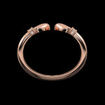 Revere Cuff with Diamond Ridges in 18K rose gold, view 3