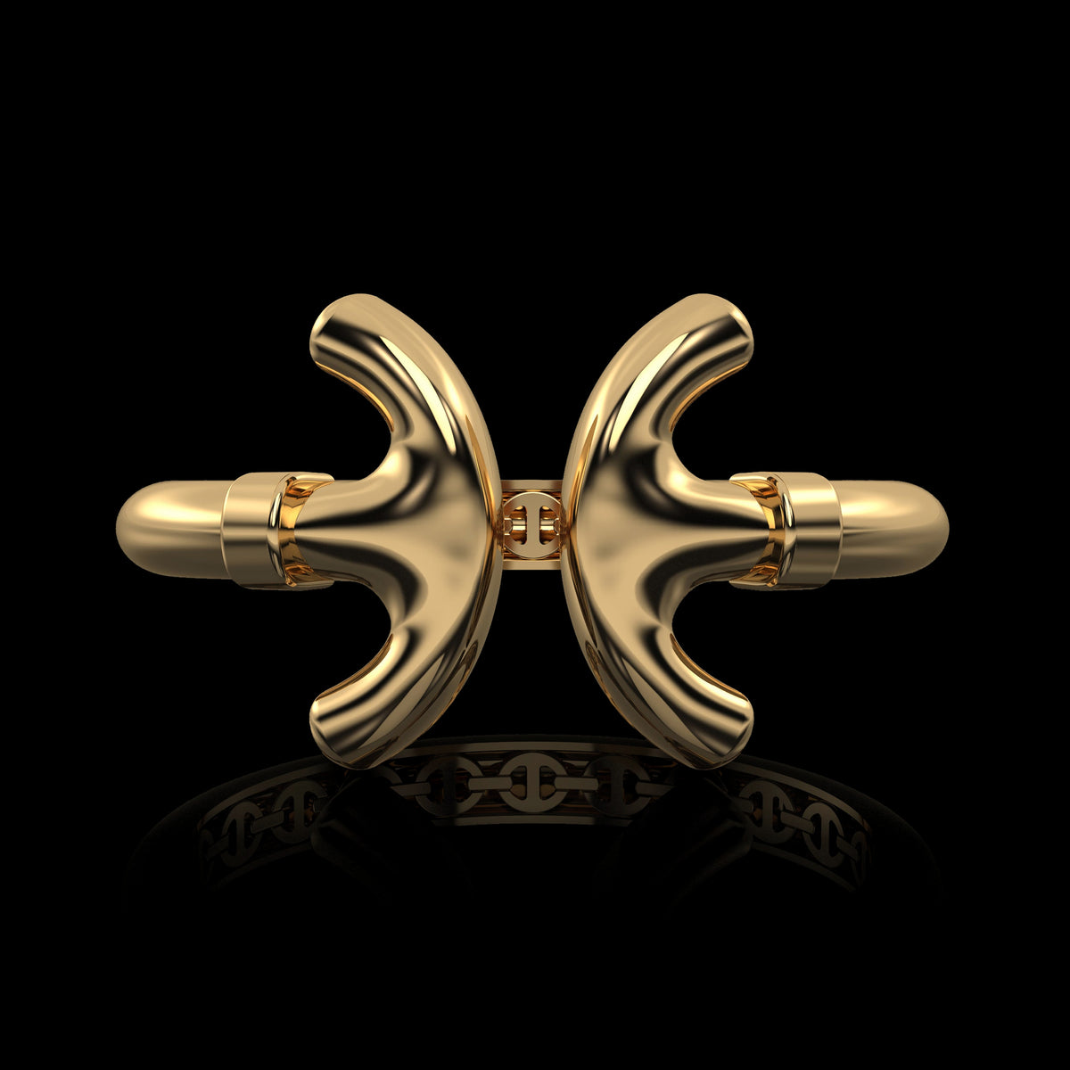 Revere Cuff in 18K yellow gold by HOORSENBUHS®