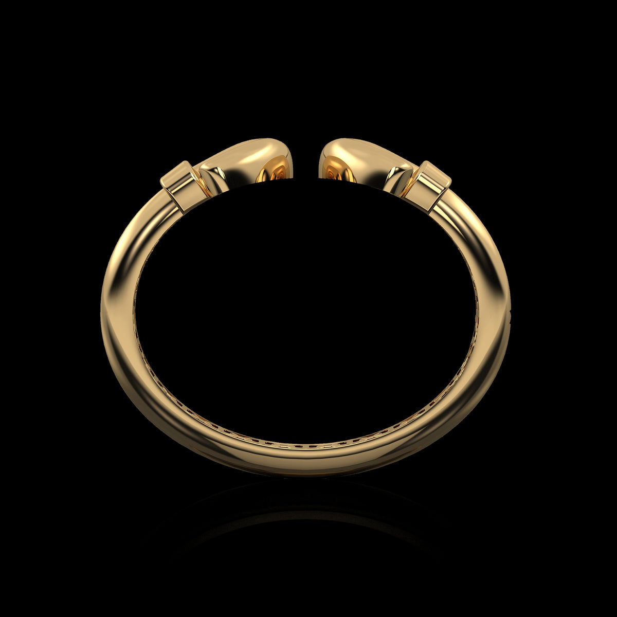 Revere Cuff in 18K yellow gold, view 2