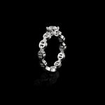 Micro II Single Solitaire with .5 Carat Diamond ring in 18K white gold, view 2