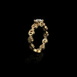 Micro II Single Solitaire with .5 Carat Diamond ring in 18K yellow gold