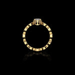Micro II Single Solitaire with .5 Carat Diamond ring in 18K yellow gold, view 2