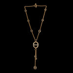 Grand-Link Lariat with Diamonds necklace in 18K gold, view 4