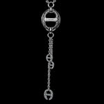 Grand-Link Lariat with Diamonds necklace in 18K gold, back view, view 3