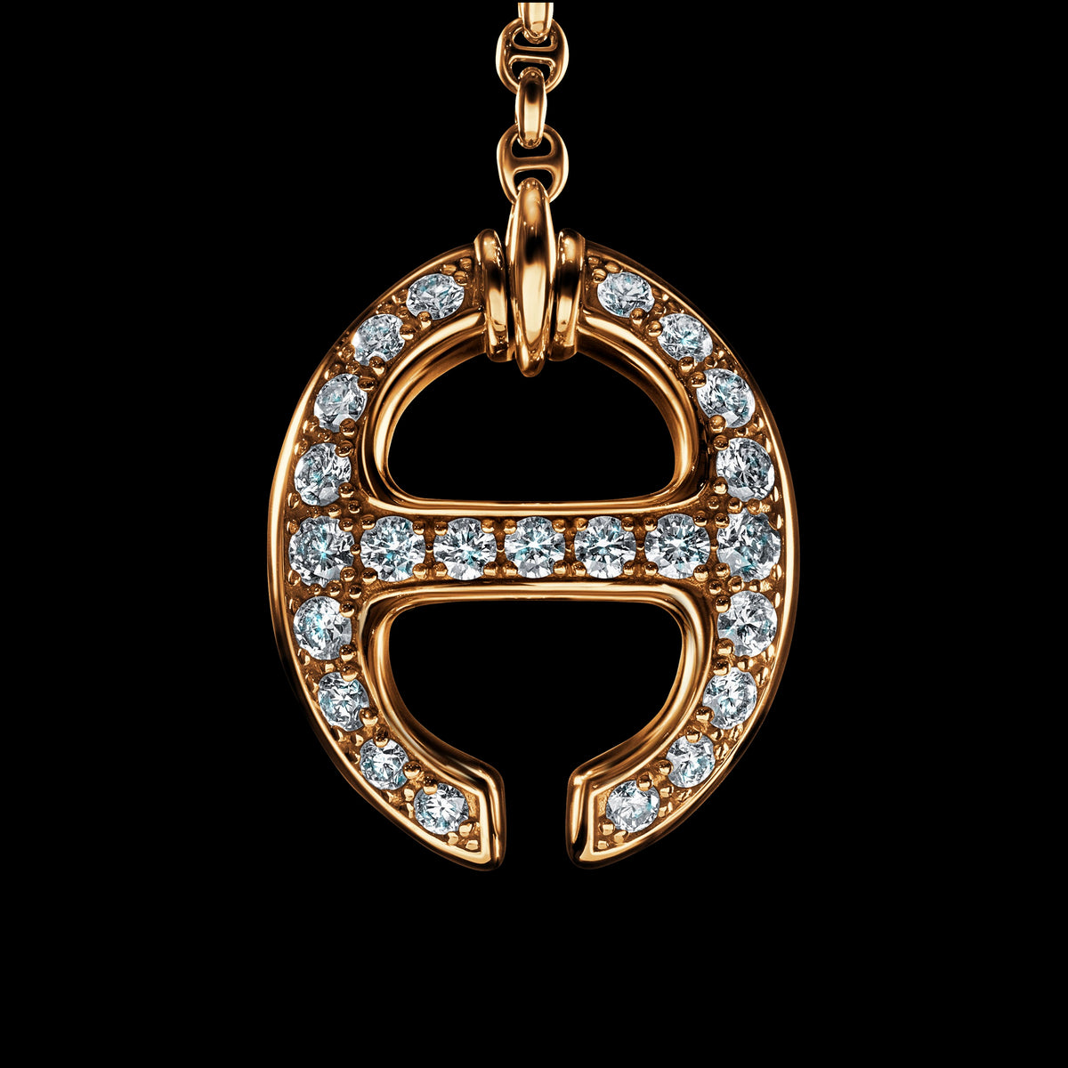 Grand Solo-Link Lariat with Diamonds necklace, view 4