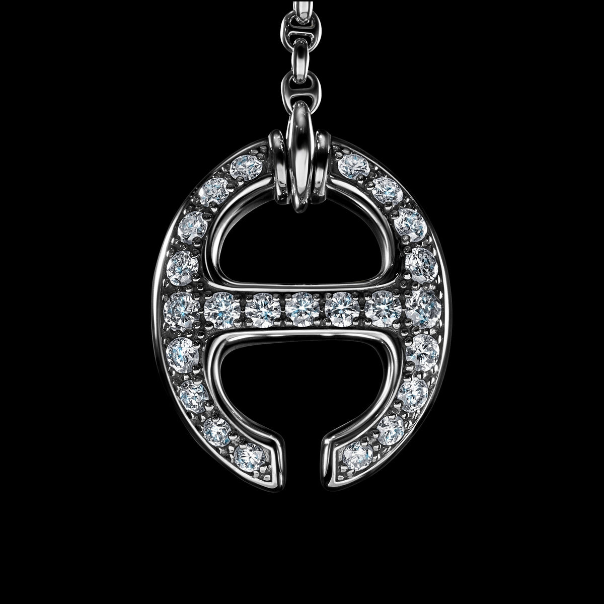 Grand Solo-Link Lariat with Diamonds necklace, view 6