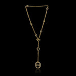 Grand Solo-Link Lariat with Diamonds necklace by HOORSENBUHS®
