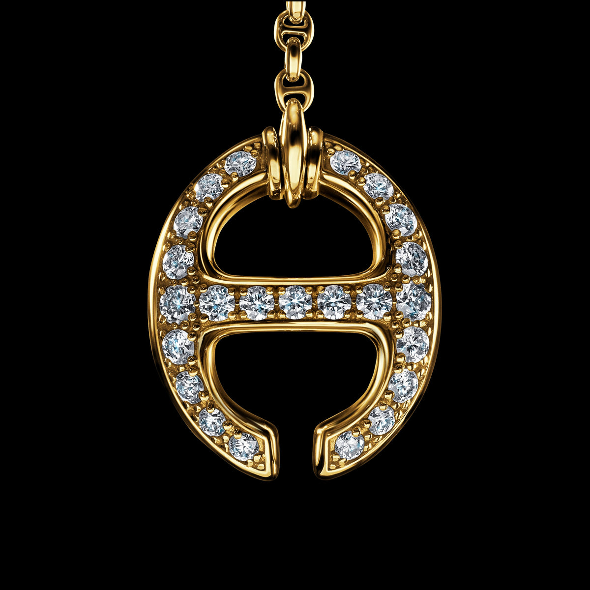 Grand Solo-Link Lariat with Diamonds necklace, view 2
